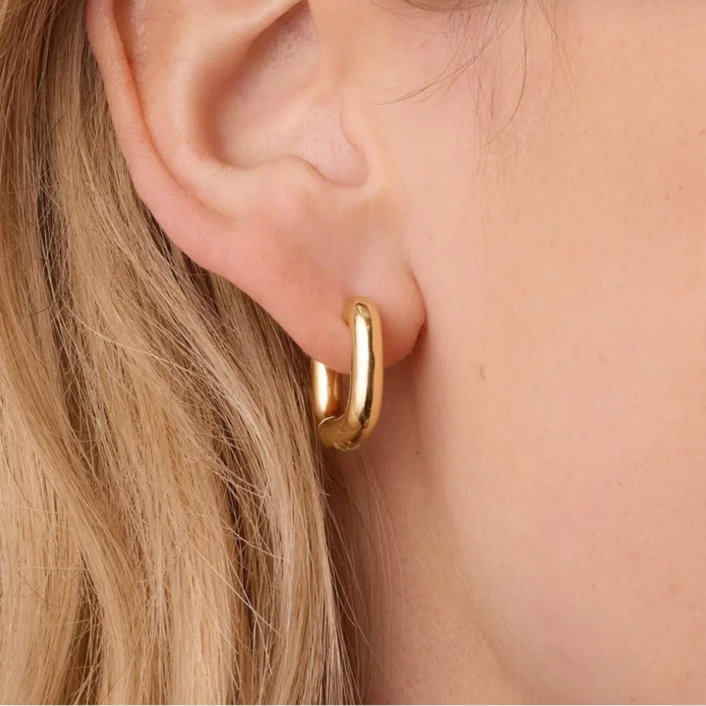 Gorjana Gold Square Hoop Earrings - Charlie Huggies